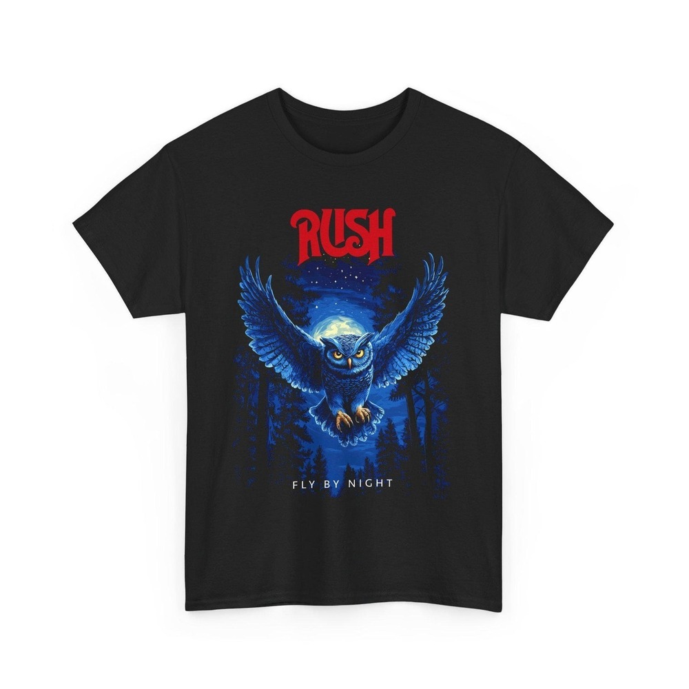 Fly By Night (Rush) T Shirt - Unisex Heavy Cotton Tee